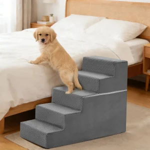 3-5 Step Right Angled Foam Dog Stairs Ramp