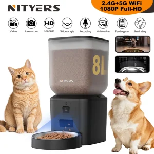 Automatic Pet Feeder With 1080p Camera Video