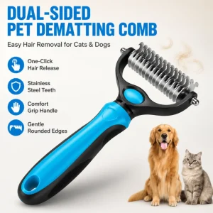 Professional Pet Grooming Rake for Long Haired Pets